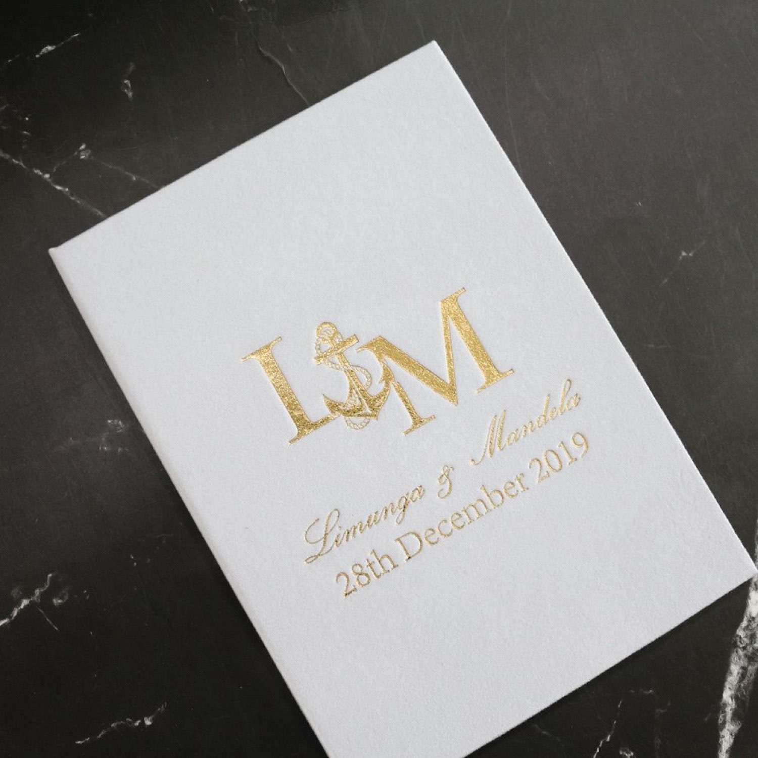 Gold Mirror Acrylic With Velvet Holder Wedding Invitation Rectangle Customized